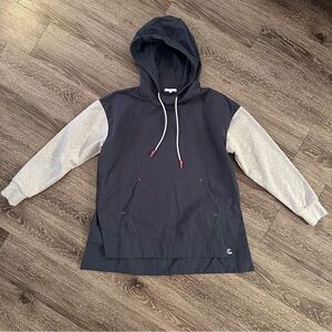 Johnny Was Calme Hoodie Womens Nylon Pullover Cotton Blend Sleeves